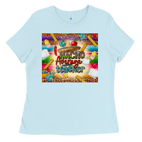 Baby Blue nacho average teacher Ladies Tee - CTS Tumbler Store