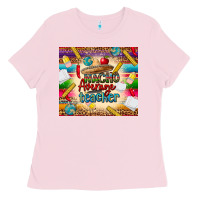 Bubblegum Pink nacho average teacher Ladies Tee - CTS Tumbler Store