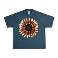 Midnight Navy strawberry blonde sunflower Urban Heavy Tee - LillyAllenDesigns