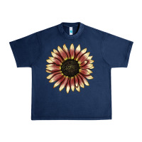 Navy strawberry blonde sunflower Urban Heavy Tee - LillyAllenDesigns