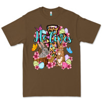 Cacao Easter Day He lives Premium Tee - OliviaCreatesArt