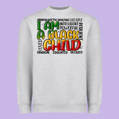 I Am A Black Child Heavyweight Sweatshirt Designed By Maliassmallbusiness