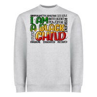 Heather Grey i am a black child Heavyweight Sweatshirt - MaliasSmallBusiness