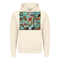Vintage Artic bull skull flowers cowhides and leopard Vintage Hoodie - Artiststas