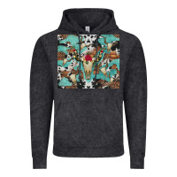 Vintage Black bull skull flowers cowhides and leopard Vintage Hoodie - Artiststas