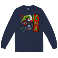 Navy grinch hand cma nurse Long Sleeve Tee - NancyCooperArtShop