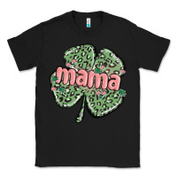 Black leopard shamrock mama Classic Tee - MaliasSmallBusiness