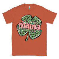Copper leopard shamrock mama Classic Tee - MaliasSmallBusiness