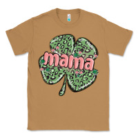 Toasted Coconut leopard shamrock mama Classic Tee - MaliasSmallBusiness