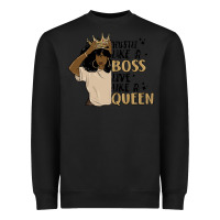 Black hustle like a boss live like a queen Heavyweight Sweatshirt - MaliasSmallBusiness