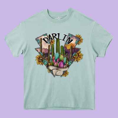Darlin Heavy Core Tee Designed By Sublimationcraftshop