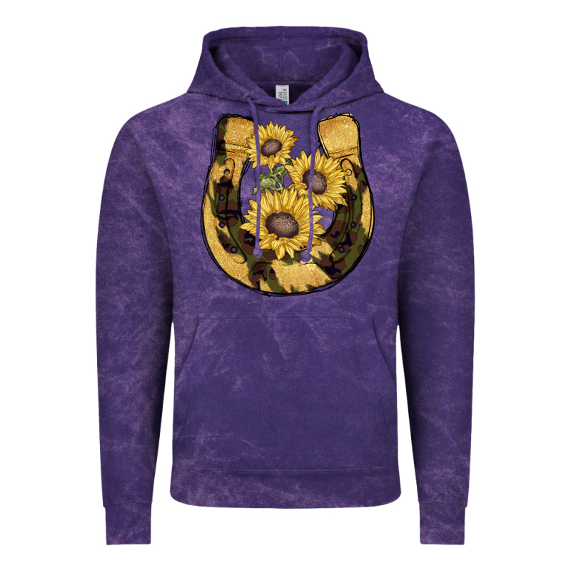 Horseshoe Sunflower Camouflage Vintage Hoodie by AdoDesignShop | Teevron