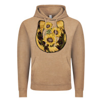Vintage Coffee horseshoe sunflower camouflage Vintage Hoodie - AdoDesignShop