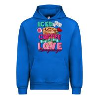 Cobalt Iced Coffee is my love language Valentine's Day Urban Hoodie - FaDigitalArtStudio