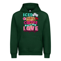 Forest Green Iced Coffee is my love language Valentine's Day Urban Hoodie - FaDigitalArtStudio