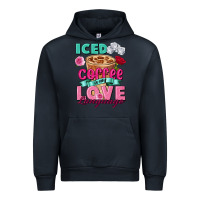 Navy Iced Coffee is my love language Valentine's Day Urban Hoodie - FaDigitalArtStudio