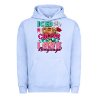 Pigment Grape Ice Iced Coffee is my love language Valentine's Day Urban Hoodie - FaDigitalArtStudio