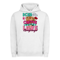 Pigment Lunar Rock Iced Coffee is my love language Valentine's Day Urban Hoodie - FaDigitalArtStudio