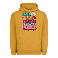 Pigment Peanut Butter Iced Coffee is my love language Valentine's Day Urban Hoodie - FaDigitalArtStudio