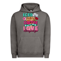 Pigment Tornado Iced Coffee is my love language Valentine's Day Urban Hoodie - FaDigitalArtStudio