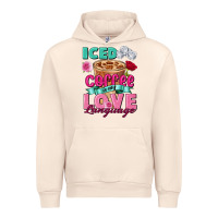 Sandshell Iced Coffee is my love language Valentine's Day Urban Hoodie - FaDigitalArtStudio