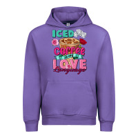 Tulip Iced Coffee is my love language Valentine's Day Urban Hoodie - FaDigitalArtStudio
