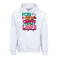 White Iced Coffee is my love language Valentine's Day Urban Hoodie - FaDigitalArtStudio