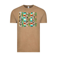 Vintage Coffee western brushstroke Vintage Tee - AdoDesignShop
