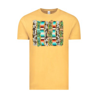 Vintage Mustard western brushstroke Vintage Tee - AdoDesignShop