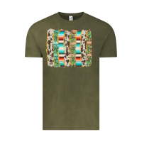 Vintage Olive western brushstroke Vintage Tee - AdoDesignShop
