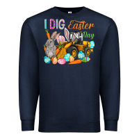 Navy I dig Easter Day Premium Sweatshirt - NancyCooperArtShop