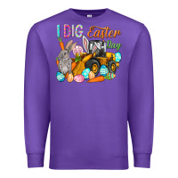 Purple I dig Easter Day Premium Sweatshirt - NancyCooperArtShop