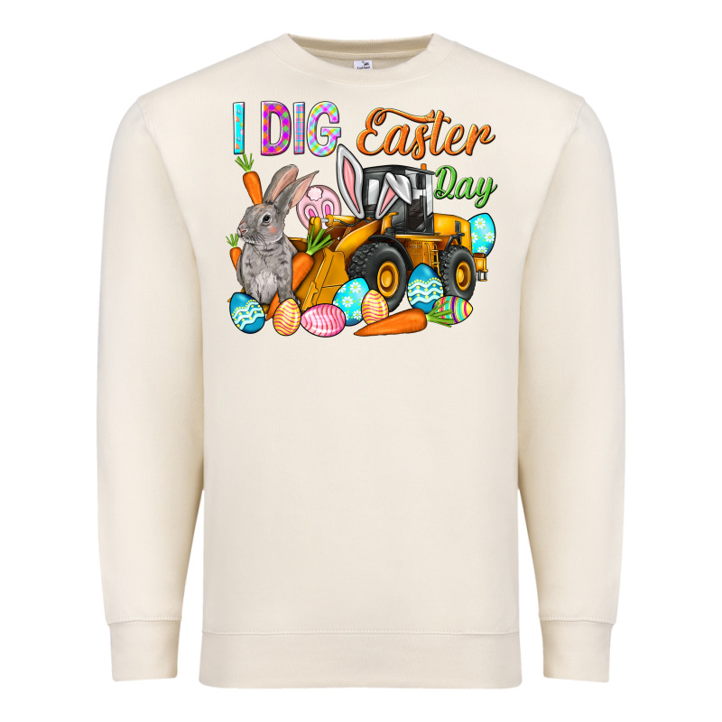 I Dig Easter Day Premium Sweatshirt by NancyCooperArtShop | Teevron