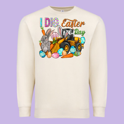 I Dig Easter Day Premium Sweatshirt Designed By Nancycooperartshop