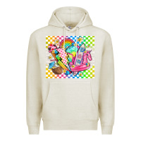 Oatmeal Heather retro summer Premium Hoodie - TumblerDesignByShophia