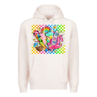 Pale Pink retro summer Premium Hoodie - TumblerDesignByShophia