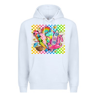 White retro summer Premium Hoodie - TumblerDesignByShophia