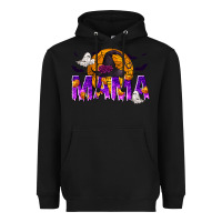 Black Halloween Mama Heavyweight Hoodie - texasbilliewilder