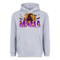Heather Grey Halloween Mama Heavyweight Hoodie - texasbilliewilder