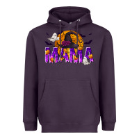 Plum Halloween Mama Heavyweight Hoodie - texasbilliewilder