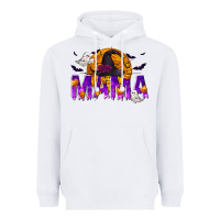 White Halloween Mama Heavyweight Hoodie - texasbilliewilder