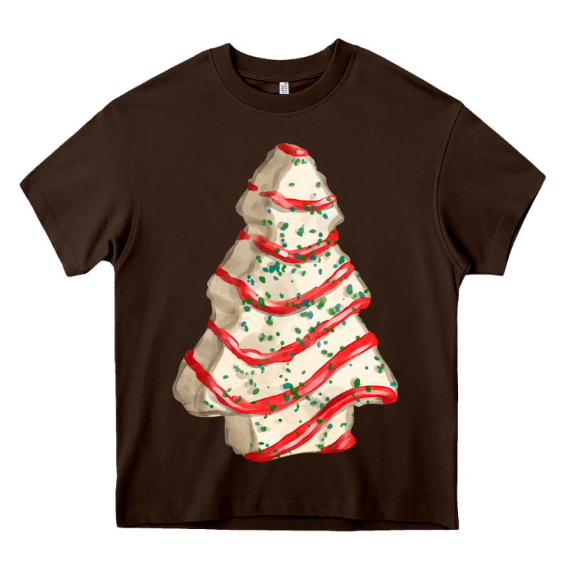 White Christmas Cake Heavy Core Tee by FaDigitalArtStudio | Teevron