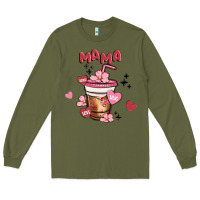 Mama Coffee Cups Long Sleeve Tee | Teevron