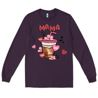Plum mama coffee cups Long Sleeve Tee - MaliasSmallBusiness