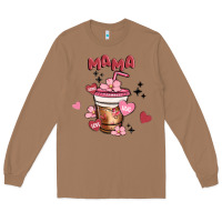Toasted Coconut mama coffee cups Long Sleeve Tee - MaliasSmallBusiness