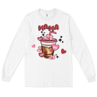 White mama coffee cups Long Sleeve Tee - MaliasSmallBusiness
