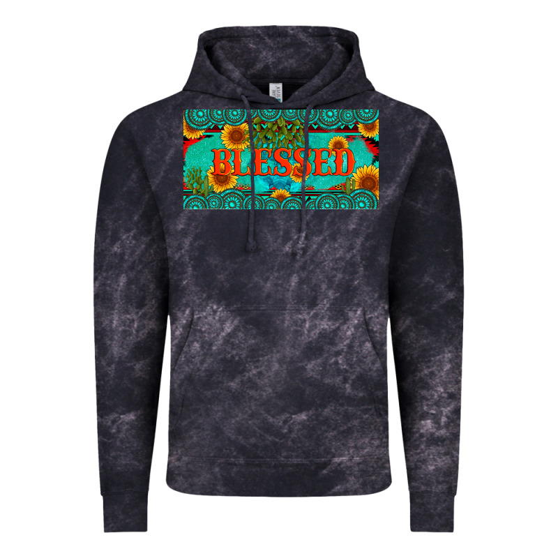 Blessed Turquoise Gemstone Cactus And Sunflower Licanse Plate Vintage Hoodie by Artiststas | Teevron