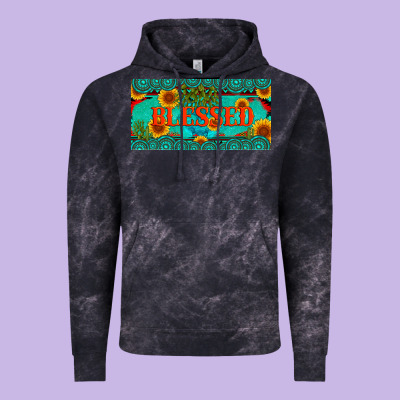 Blessed Turquoise Gemstone Cactus And Sunflower Licanse Plate Vintage Hoodie Designed By Artiststas
