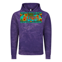 Cloud Purple blessed turquoise gemstone cactus and sunflower licanse plate Vintage Hoodie - Artiststas