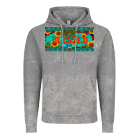 Cloud Rock blessed turquoise gemstone cactus and sunflower licanse plate Vintage Hoodie - Artiststas